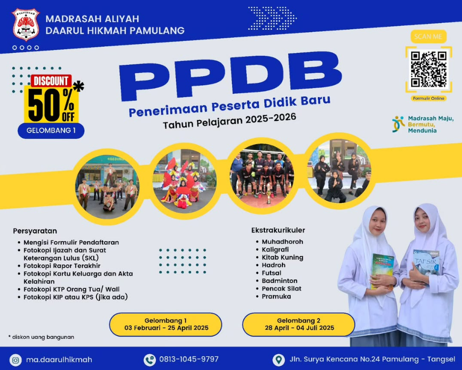PPDB MA DAARUL HIKMAH